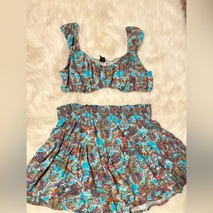 Two Piece Summer Skort Set